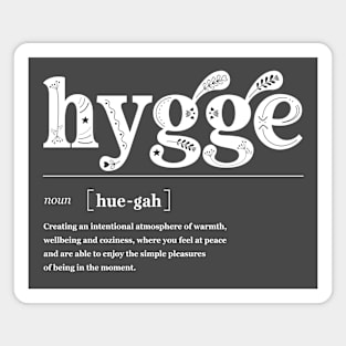 Hygge Definition Happiness & Cozy Comfort Magnet